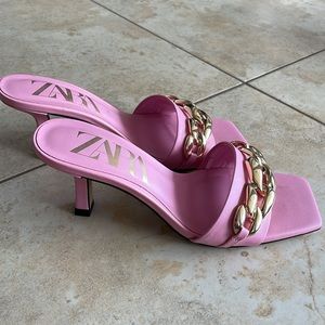 Zara Pink Sandals 💕